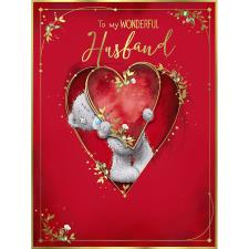 Wonderful Husband Large Me to You Bear Valentine's Day Card Image Preview